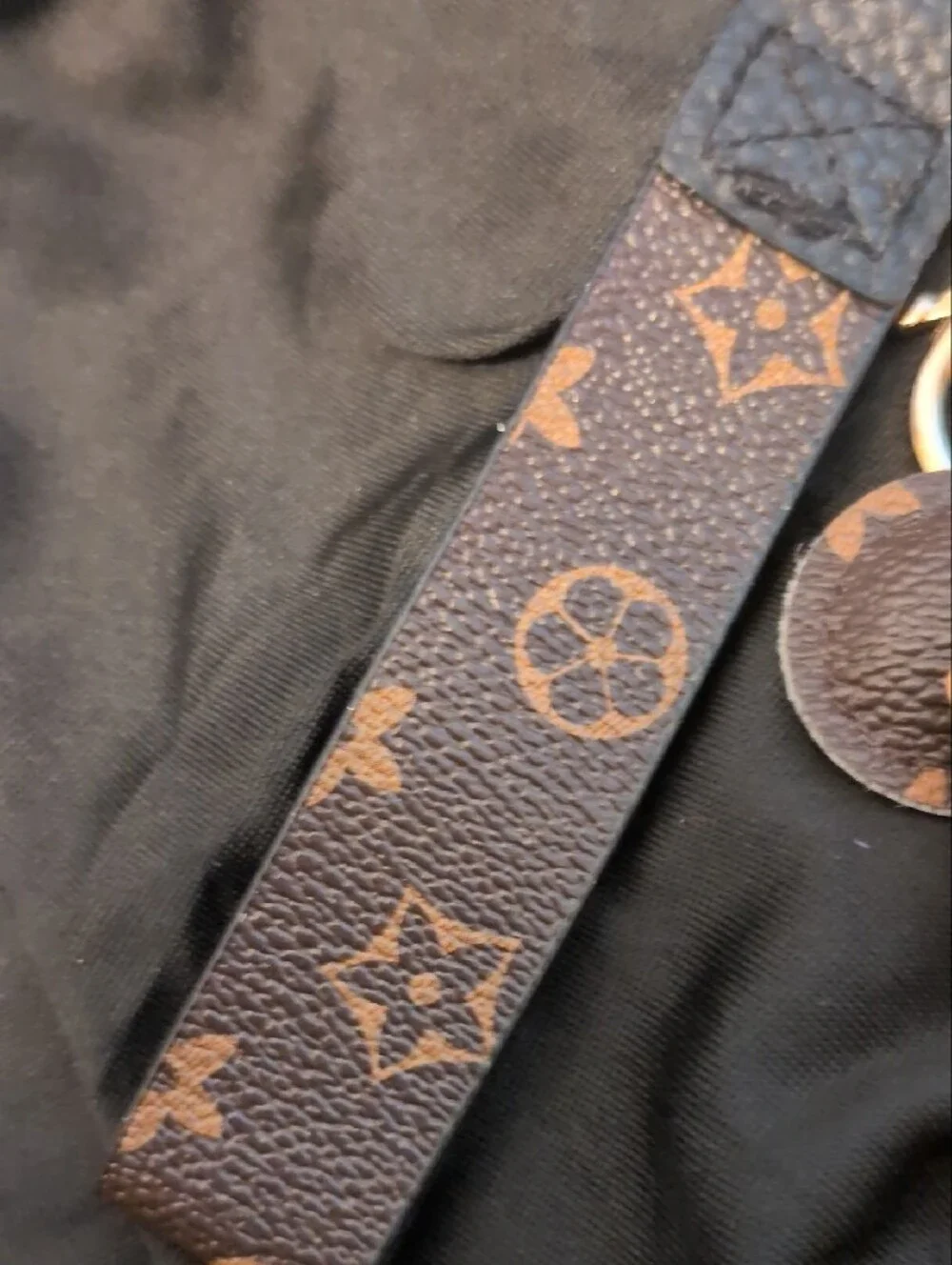 Fashion Jewelry Brown Monogram Mouse Keychain with Tan Bow